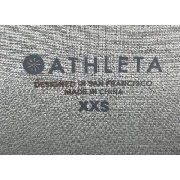 Athleta Rincon Sleeveless Light Gray Unlined Dress Elastic Drawstring Waist XXS - Picture 3 of 3